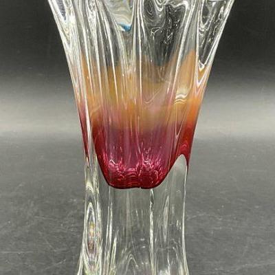 18: Bohemian Sommerso Style Glass Vase
