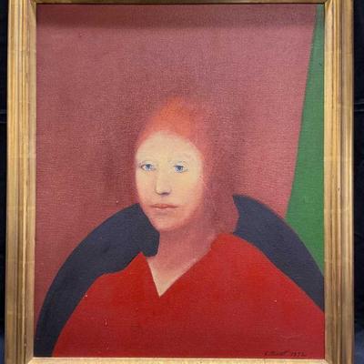 3: Framed Charles Mussett Acrobat Oil Painting
