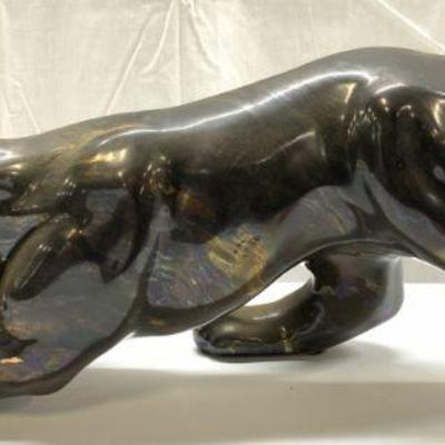 302: ROYAL HAEGER Vtg Ceramic Panther Sculpture
