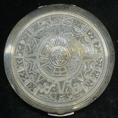534: Vintage Sterling Silver Makeup Compact 2.52 OZT
