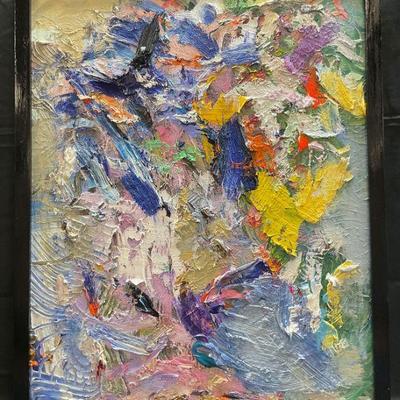 266: Sgn Cindy Shaoul Abstract Impressionist Oil
