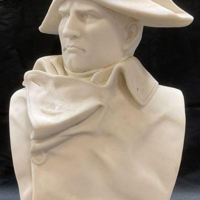 377: Tozai Marble Style Bust of Napoleon, 19.5in. Tall
