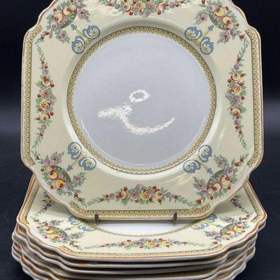 644: Set 8 WEDGWOOD ENGLAND MAYFAIR Porcelain Plates
