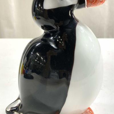 179: VINCI Art Glass Penguin Figure
