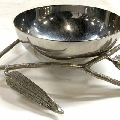 294: MICHAEL ARAM Sterling Silver Bamboo Bowl
