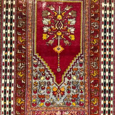 149: Vintage Handmade Anatolian Wool Area Rug
