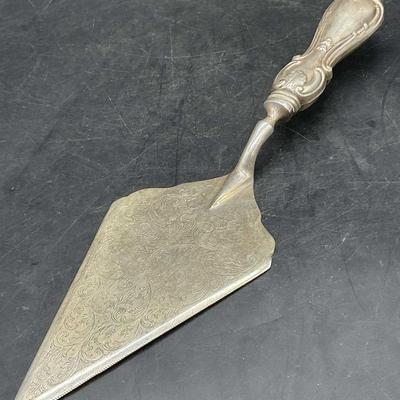669: WA ITALY Vintage Sterling Handled SilverPlt Server
