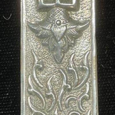 539: Vtg Thai Jewelry Advertising Buddha Money Clip
