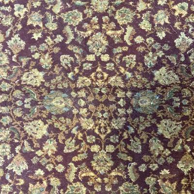 109: Vintage Handmade Oriental Wool Fringed Rug
