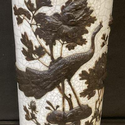150: Signed Asian Pottery Umbrella Stand
