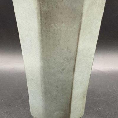 219: FRANKOMA Signed Vintage Glazed Pottery Vase
