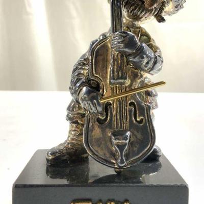 649: FRANK MEISLER Judaica Sterling Cello Player

