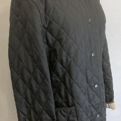 788: Burberry Black Nova Check Lined Jacket England
