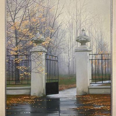 726: Signed A. Butirskiy Autumn Gate Serigraph AP
