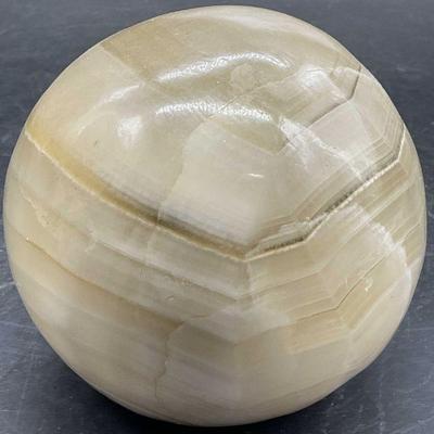 516: Polished Natural Stone Sphere Paperweight
