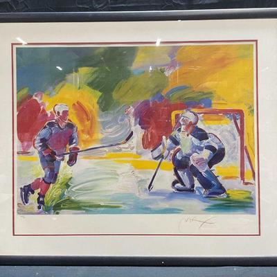 478: Peter Max Hockey NHL All Star Ltd Edt Serigraph
