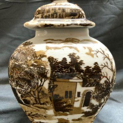 280: VICTORIA WARE IRONSTONE Vntg Lidded Vessel
