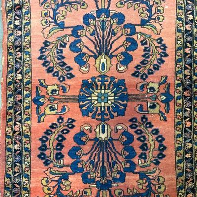 110: Vintage Handmade Persian Wool Area Rug
