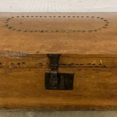 482: DOMETT & BARTON Handcrafted Wooden Trunk
