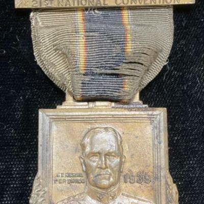 344: 1939 Gen Pershing American Legion Medal
