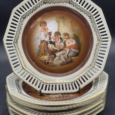 655: Set 6 SCHUMANN ARZBERG GERMANY Porcelain Plates
