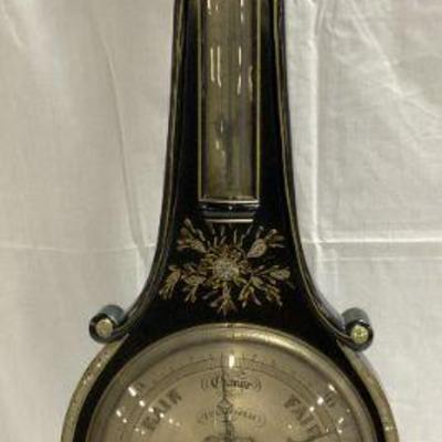 513: J PASTORELLI Vtg Barometer M Of Pearl Detail 3ft
