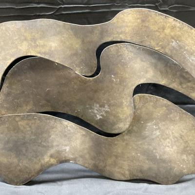 256: Modernist Abstract Metal Wall Art
