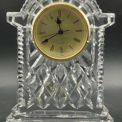 206: WATERFORD CRYSTAL IRELAND Vintage Tabletop Clock
