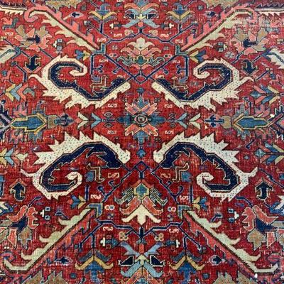 117: Vintage Handmade Persian Wool Rug
