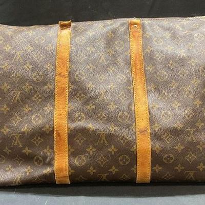 797: Vintage Louis Vuitton Monogram Keepall 60 Duffle
