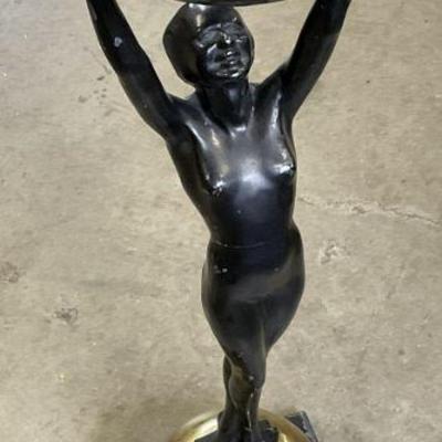 255: FRANKART Art Deco Style Nude Standing Ashtray 2ft
