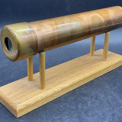 722: Metal Kaleidoscope W/ Wooden Stand
