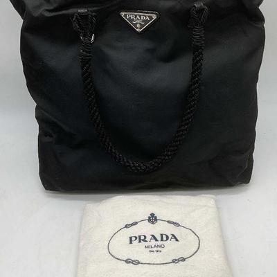 787: Prada Black Tessuto Nylon Handbag, Italy
