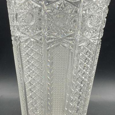 181: Vintage Cut Crystal Vase

