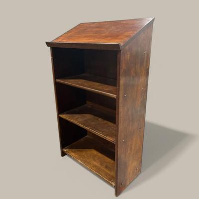 Vintage Speech Table Bookcase 