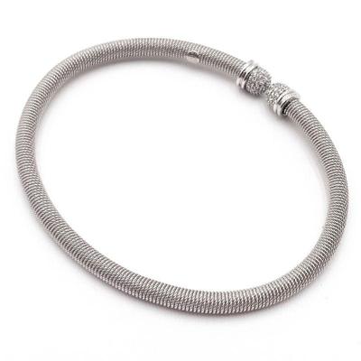 Italian 925 Sterling Silver Mesh Bracelet