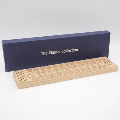 The Classic Collection Solid Wood Cribbage Board