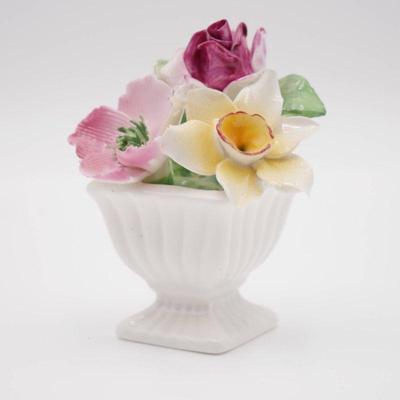 Raybur Staffordshire Bone China Floral Bouquet Vase