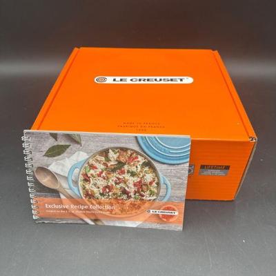 Le Creuset Red Cast Iron Dutch Oven With Recipe Book