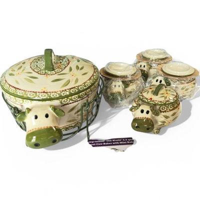 Temp-tations® Old World™ Cow Baker Set w/ Mini Bakers