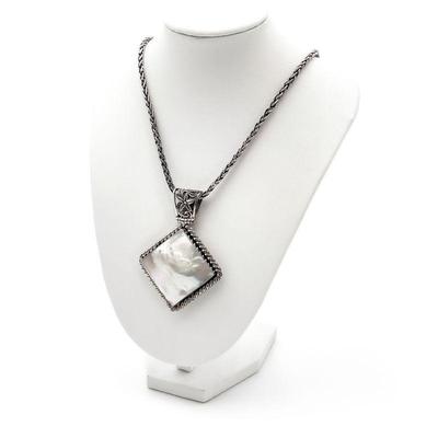 Claudia Agudelo 925 Sterling Silver and Mother-of-Pearl Pendant Necklace