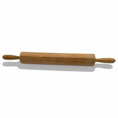 Rowoco USA Wooden Rolling Pin with Measurements