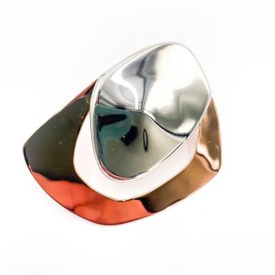RLM Studio 925 Sterling Silver and Bronze Abstract Metal Pendant