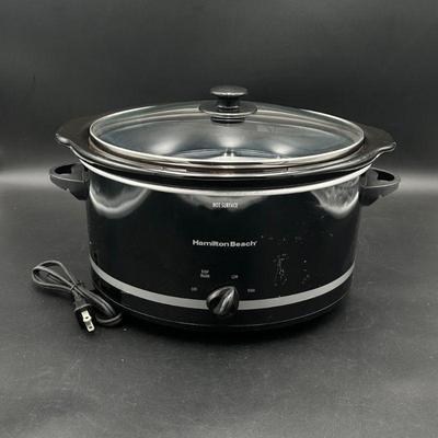 Hamilton Beach Slow Cooker with Glass Lid