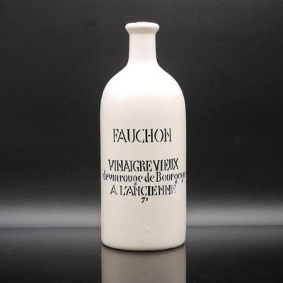 Vintage French Glazed Stoneware Vinegar Bottle