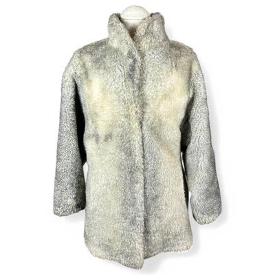 Fur Traders Women's S/M Coat in Gray Faux Fur