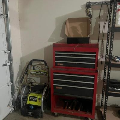 Power washer  ($45) and the ultimate tool chest — with tools included! ($65)