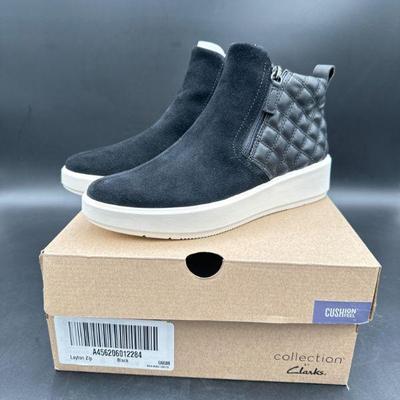 Clarks Quilted Slip-On Sneakers, Size 8