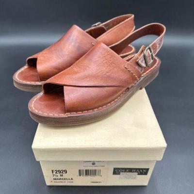 Cole Haan Brown Leather Sandals, Size 7.5