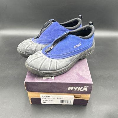 Ryka Slip-On Shoes with Blue and Black Design